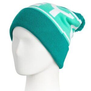 Oakley Wanderlust Pom Pom Beanie Adult Snowboarding Skiing Tubing Green